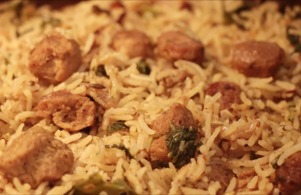 soya chunks pulao recipe